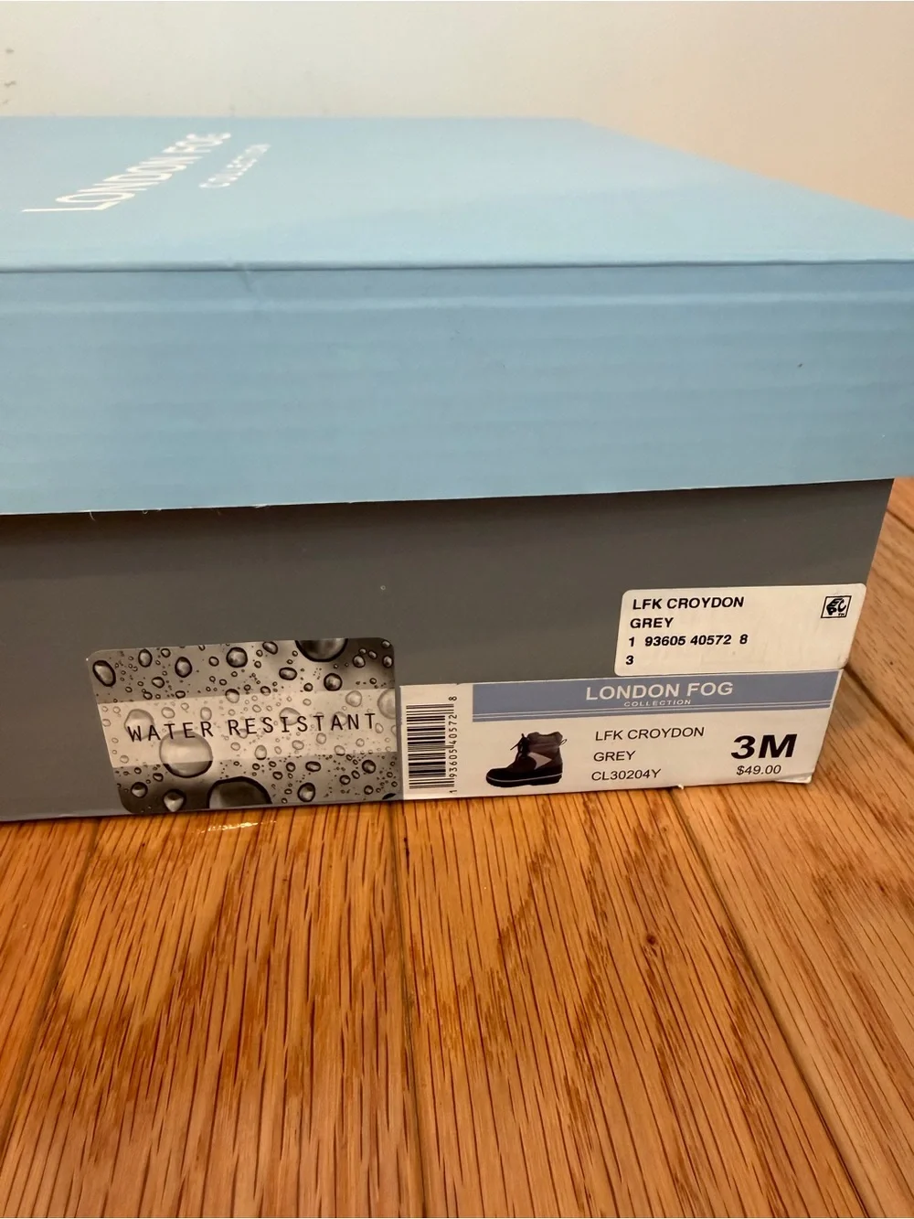 London Fog Kids Gray & Black Insulated Snow Boots
